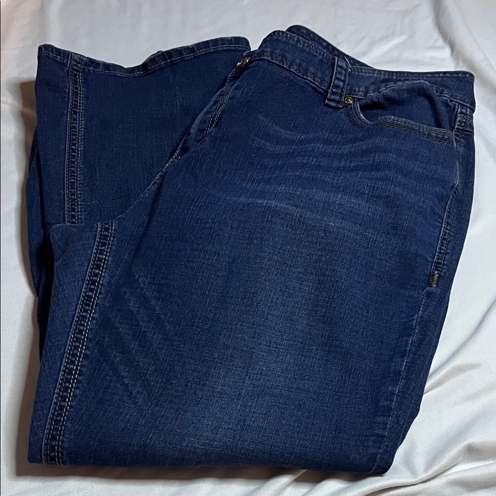 Melissa McCarthy Seven7 Dark Blue Boot Cut Jeans